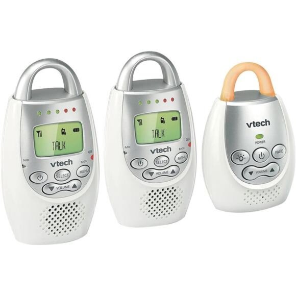 2 Audio Baby Monitor with up to 1,000 ft of Range, Vibrating Sound-Alert - Picture 2 of 4
